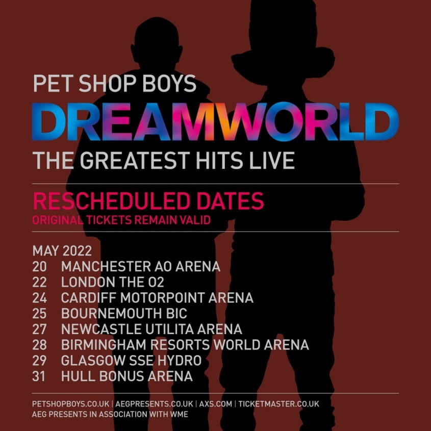 Pet Shop Boys store now has Dreamworld Tour merch - Pet Shop Boys